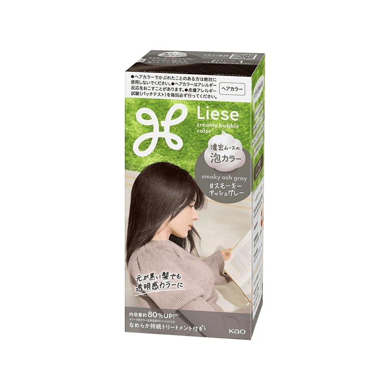  Kao/花王 植物泡泡染 泡沫染发剂  烟熏灰色 115ml