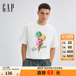 Gap 纯棉 短袖T恤 XS (165/84A) 亚洲尺码 白色