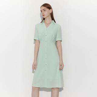 SCOFIELD 时尚通勤薄荷曼波风衬衫高端轻奢连衣裙女夏季