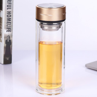 Pangdonglai 双层玻璃杯 定制logo 广告杯 500ml 透明