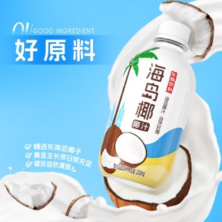 东鹏 EASTROC 东鹏 海岛椰椰汁 330ml*6瓶