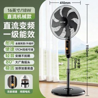 先科 牌落地扇一级能效直流变频家用大风力电风扇卧室轻音电扇风扇