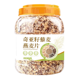 鲜丰春 奇亚籽藜麦燕麦片2kg即食减糖早餐无添加蔗肥冲饮冷泡全麦代餐