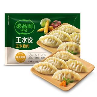 必品阁 王水饺 玉米猪肉 1.2kg  约48只