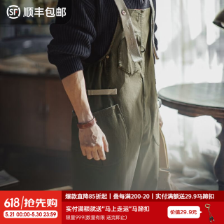 马登 复古BF连体背带裤TSS2201065