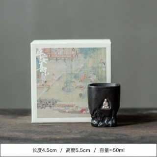 棠门 创意陶瓷家用无相佛杯