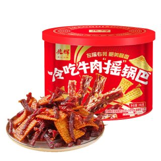 兆辉 小龙虾冷吃牛肉摇锅巴 191g*1罐