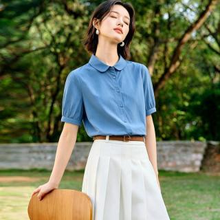 茵曼 女士通勤气质白衬衫 2026