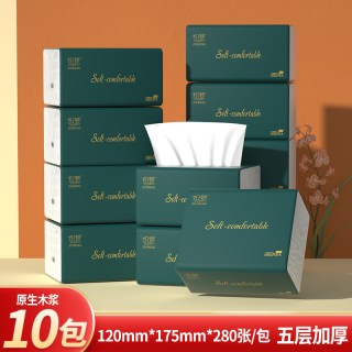 舒可乐 抽纸 5层52抽60包(175*120mm)