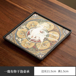 棠门 吸水中式一鹿有你干泡壶承