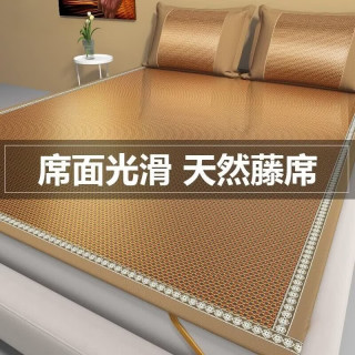 夏凉草本冰爽玉米藤席 玉米藤-咖90x200cm单凉席+枕套一只