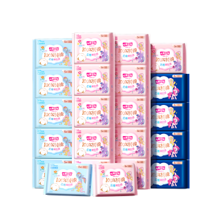 国家补贴：七度空间 少女超薄透气100%纯棉亲肤106片日夜组合卫生巾
