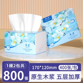 丹娜丝 冬兰系列 抽纸 5层80抽30包(175x120mm)