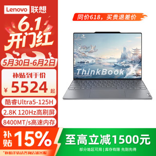 ThinkPad 联想ThinkBook X 高端商务轻薄便携商务办公笔记本电脑 Ultra &5 125H  16G 1T 2.8K