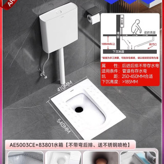 箭牌 AE5007-1E 蹲便器 超薄款 浅绿色