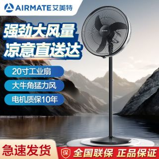 艾美特 工业电风扇强力家用落地扇家商用大风力牛角扇FS45-X6