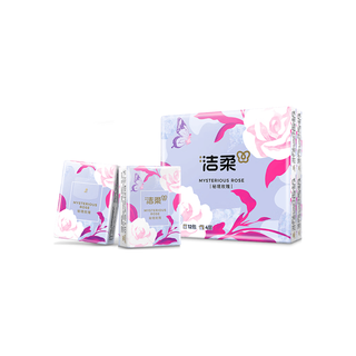 洁柔 手帕纸 秘境玫瑰 4层7片*12包