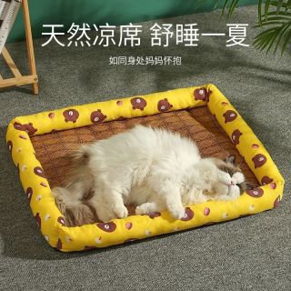 指南车 狗窝夏季凉席宠物窝狗狗凉席垫子猫狗四季通用泰迪金毛狗窝凉席L