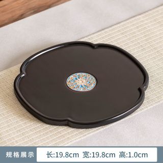 棠门 胡桃木复古干泡茶盘
