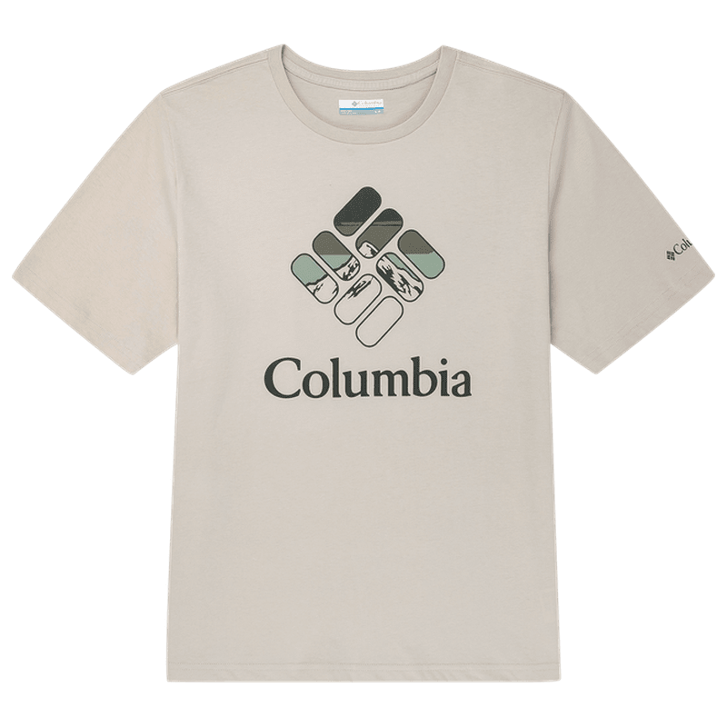 Columbia哥伦比亚 AE2362 圆领短袖T恤 米白色 L(180/100A)