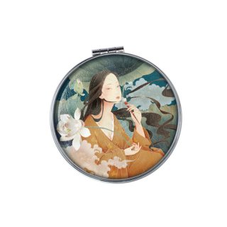 花西子 花想容流云镜小巧精致出门必备手持化妆镜随身携带