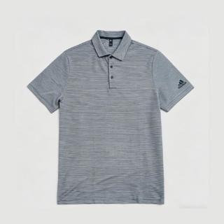 adidas 条纹套头时尚简约 男式Polo衫