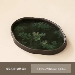 棠门 海棠干泡盘家用茶盘