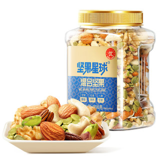 沃隆 每日坚果 买一送一 6种纯坚果仁 800g