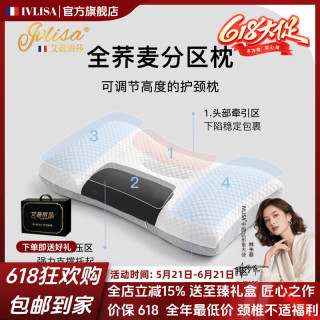 IVLISA 法国品牌 全荞麦分区颈椎枕头 一对装