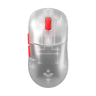 狼蛛 SC580EVO 双8K无线蓝牙三模游戏鼠标 白透