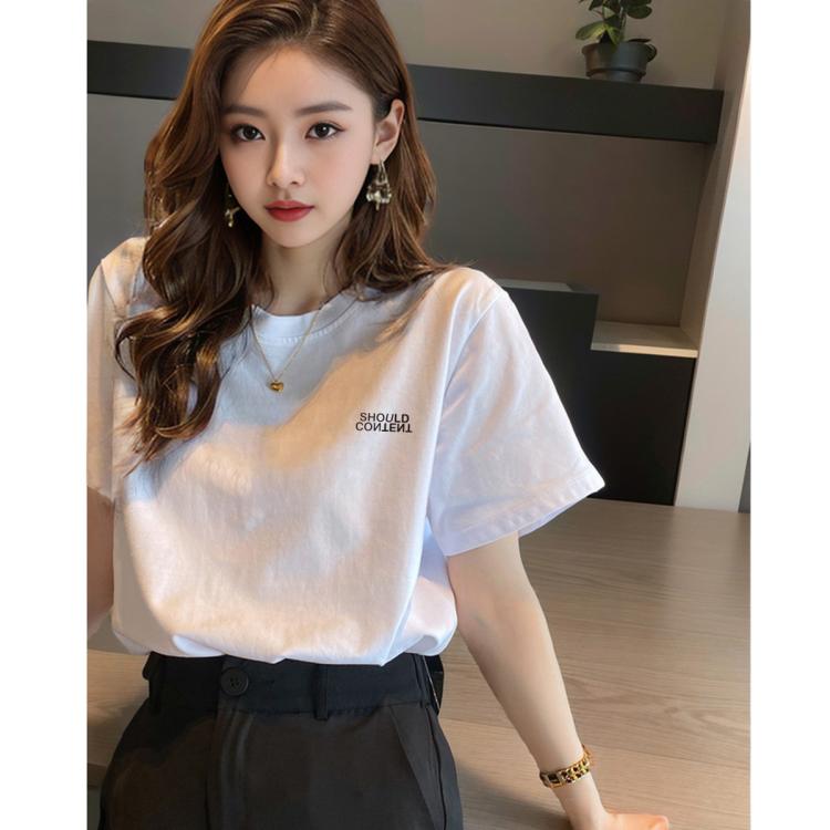 TONLION/唐狮 女士纯棉圆领T恤