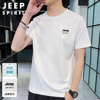 JEEP SPIRIT 男士短袖T恤 宽松圆领打底衫