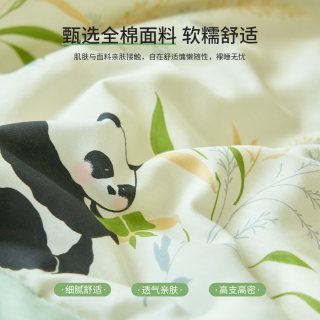 Hodo 2026款 全棉夏凉被 100*150cm 熊猫宝宝