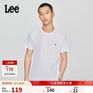 Lee 男女同款短袖T恤 小Logo