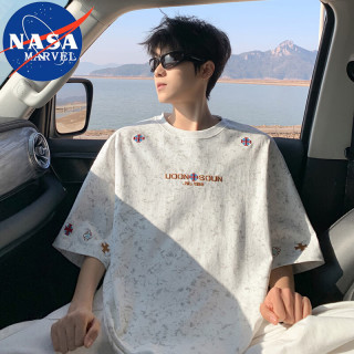 NASA MARVEL 男士短袖T恤 休闲圆领半袖上衣