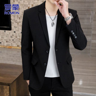 罗蒙 男士商务休闲修身西服 货号