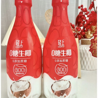 轻上 0糖生椰原味椰汁1L*2瓶