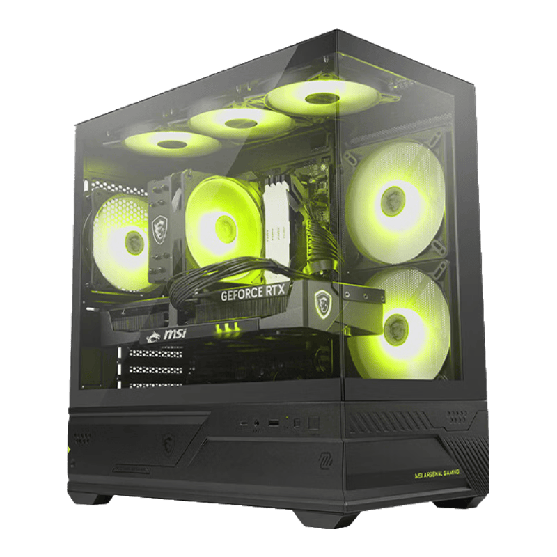MSI/微星 MAG PANO M110L PZ 白色M-ATX背插机箱