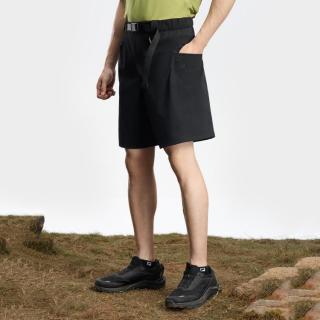 FILA 男装运动休闲裤男士夏季户外简约舒适百搭透气基础梭织五分裤