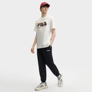 FILA 黄景瑜同款 男士休闲裤 舒适收口梭织长裤