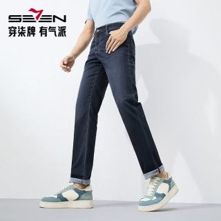 SEVEN 男士直筒牛仔裤 128H72820