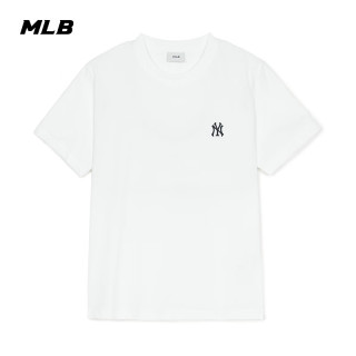 国家补贴：MLB T恤男女百搭休闲经典纯色圆领25春季3ATSB0153-50WHS-XXL 纽约洋基队/白色 2XL