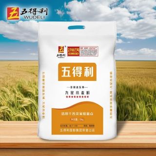 百亿补贴：五得利 九星多用途10kg小麦粉中筋商用馒头面条包子通用批发