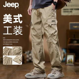 JEEP SPIRIT 吉普 男士工装裤 休闲裤 宽松长裤