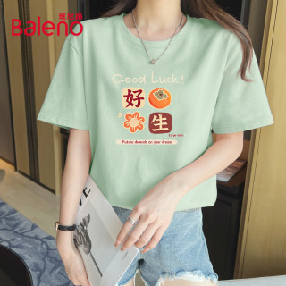 班尼路 100%纯棉  女士短袖T恤