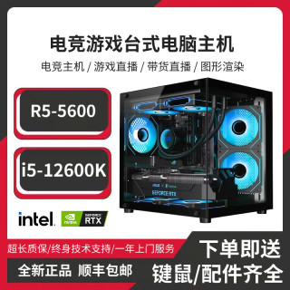 SKIG Intel/AMD电竞游戏组装机台式电脑5主机畅玩各类网游3A独显