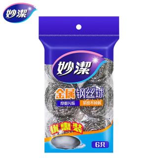 妙潔 妙洁 不锈钢钢丝球 1包 6只