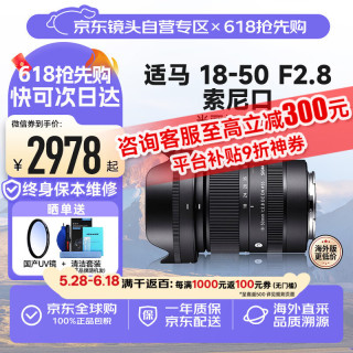 适马 18-50mm F2.8 DC DN 半画幅微单相机镜头 风光人像风景标准变焦镜头 索尼E卡口