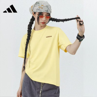 移动端、京东百亿补贴：adidas 男女款运动T恤 JL9651
