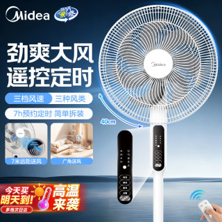 美的 电风扇家用落地扇 35BR